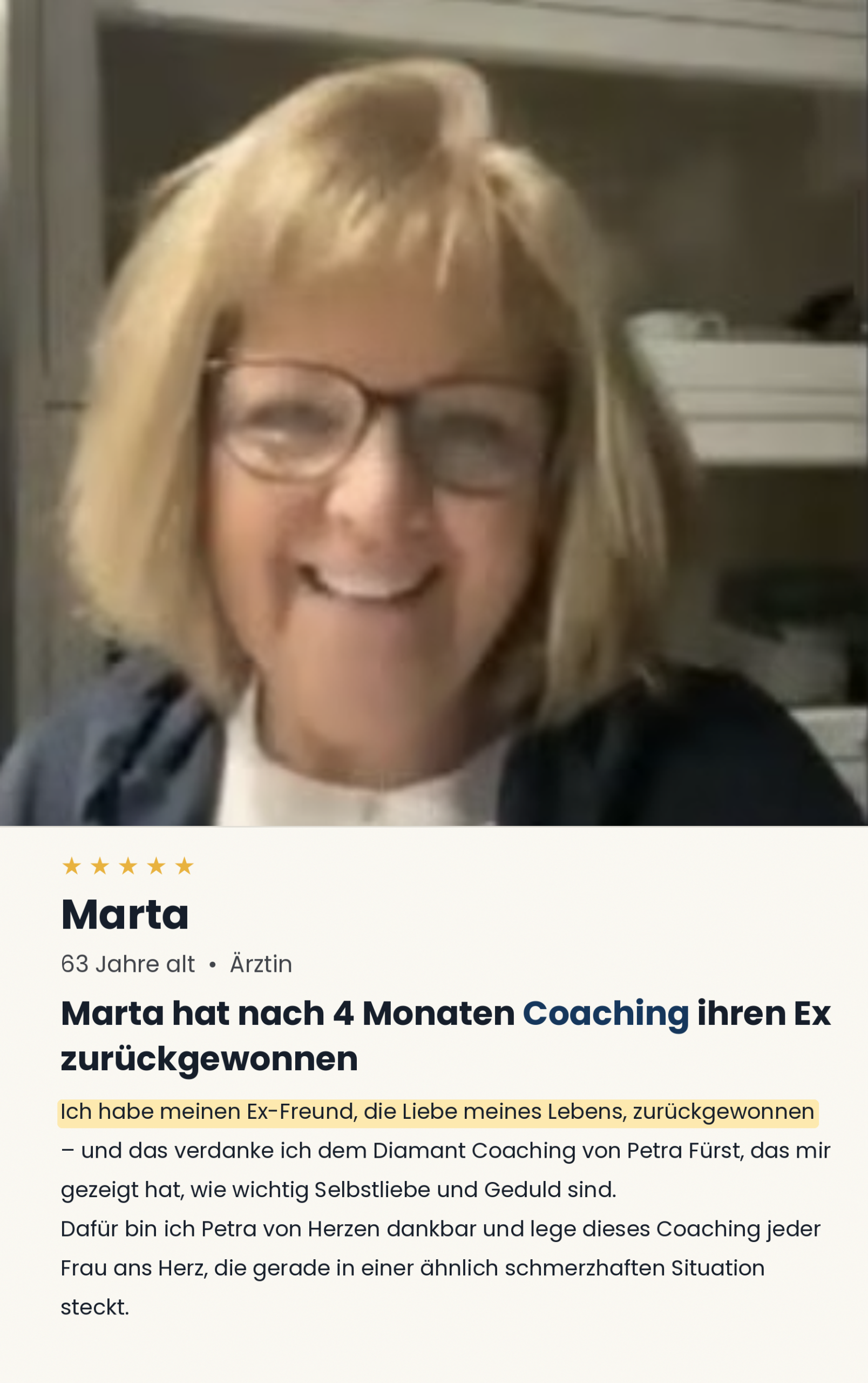 Erfolgsgeschichte Marta
