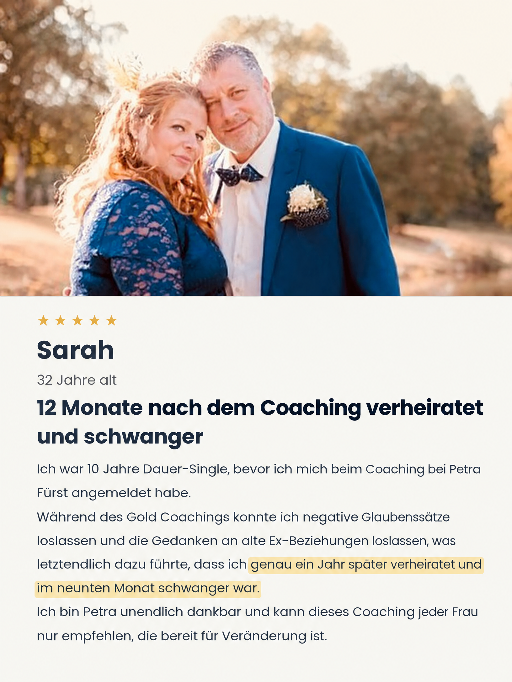 Erfolgsgeschichte Sarah