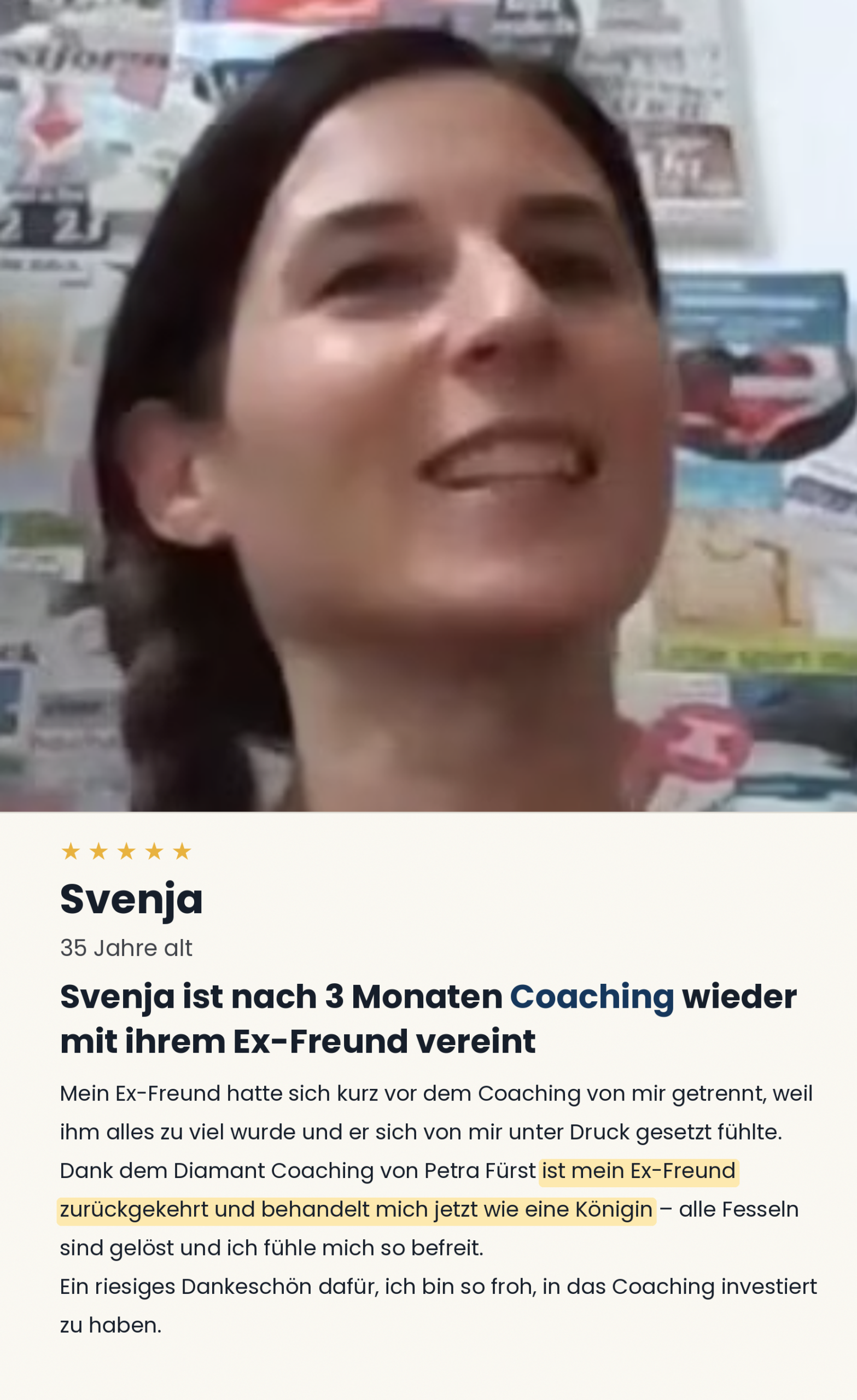 Erfolgsgeschichte Svenja