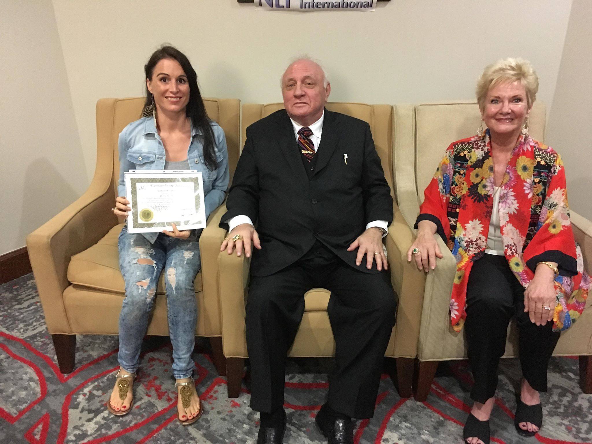 Petra Fürst mit Dr. Richard Bandler
