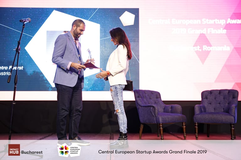 Petra Fürst beim Global Startup Award